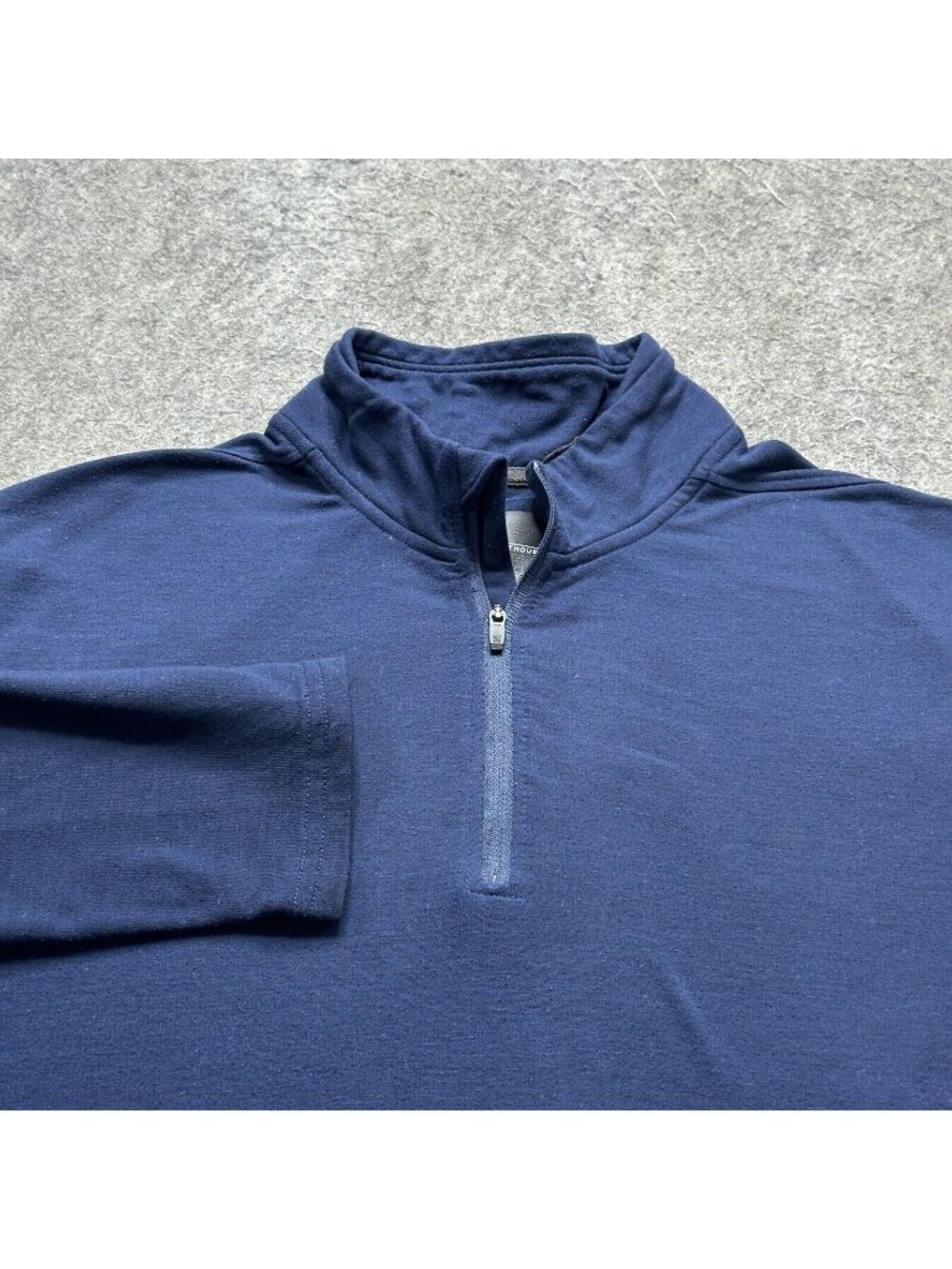 Ten Thousand Over Zip 1/4 Zip Men L Blue Pullover Polyester Stretch Breathable b